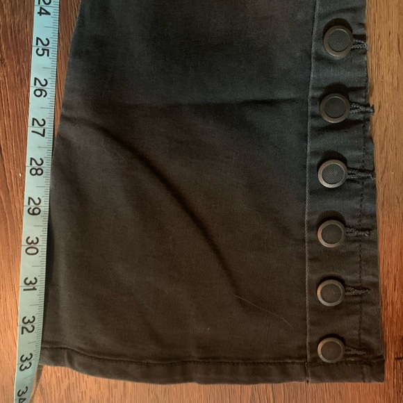 Free People Skyler Button Flare Jeans Moto Seamed - Picture 3 of 10